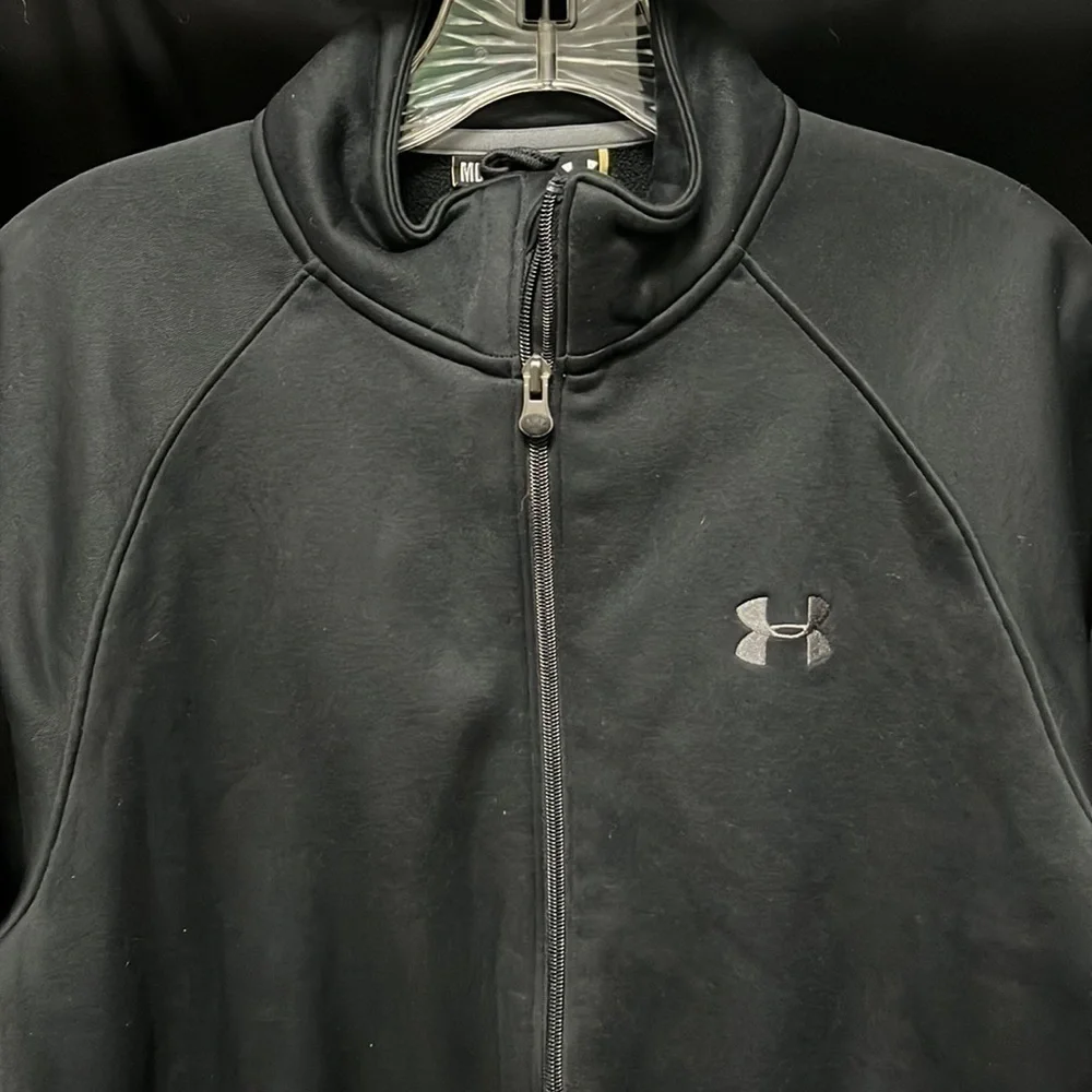 𝅺UA Black Fleece-Lined Full-Zip Jacket